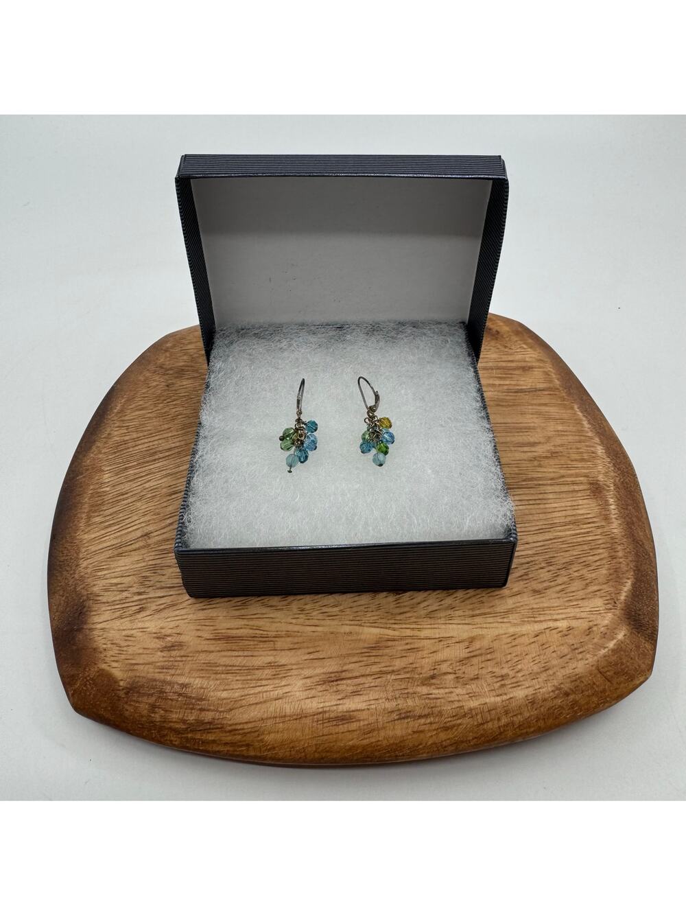 Charming Charlie Gemstone Crystal Beaded Hook Drop Dangle Earrings Multicolor OS